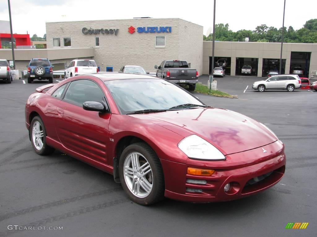 2003 Eclipse GT Coupe - Ultra Red Pearl / Midnight photo #1