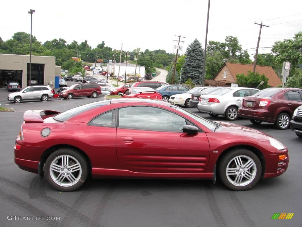 2003 Eclipse GT Coupe - Ultra Red Pearl / Midnight photo #2