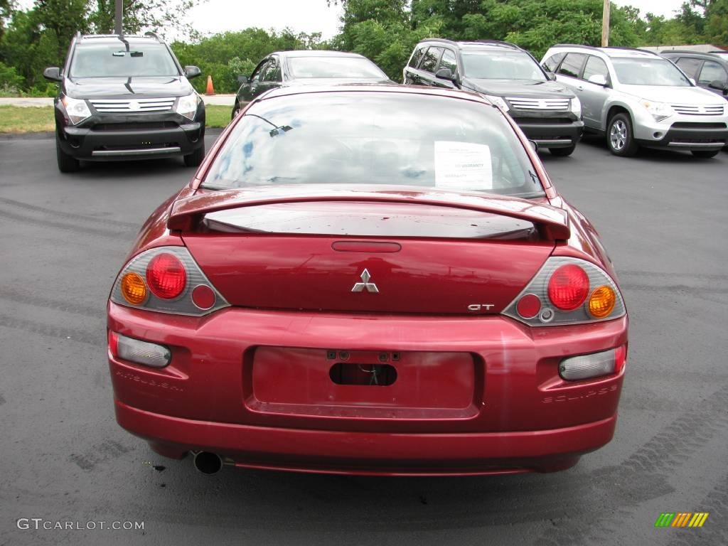 2003 Eclipse GT Coupe - Ultra Red Pearl / Midnight photo #4