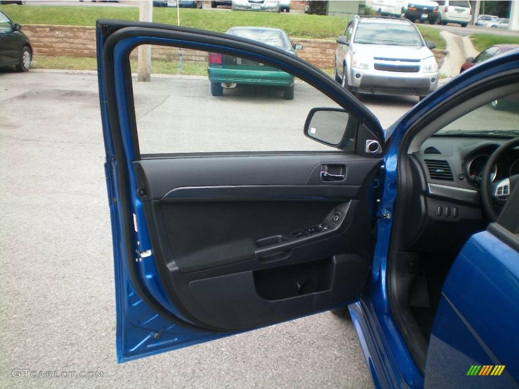 2009 Lancer GTS - Octane Blue Pearl / Black photo #9