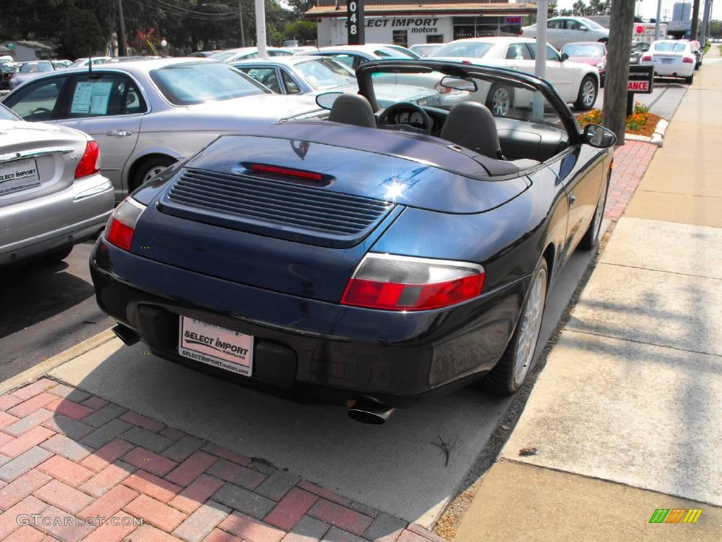 1999 911 Carrera Cabriolet - Ocean Blue Metallic / Graphite Grey photo #6