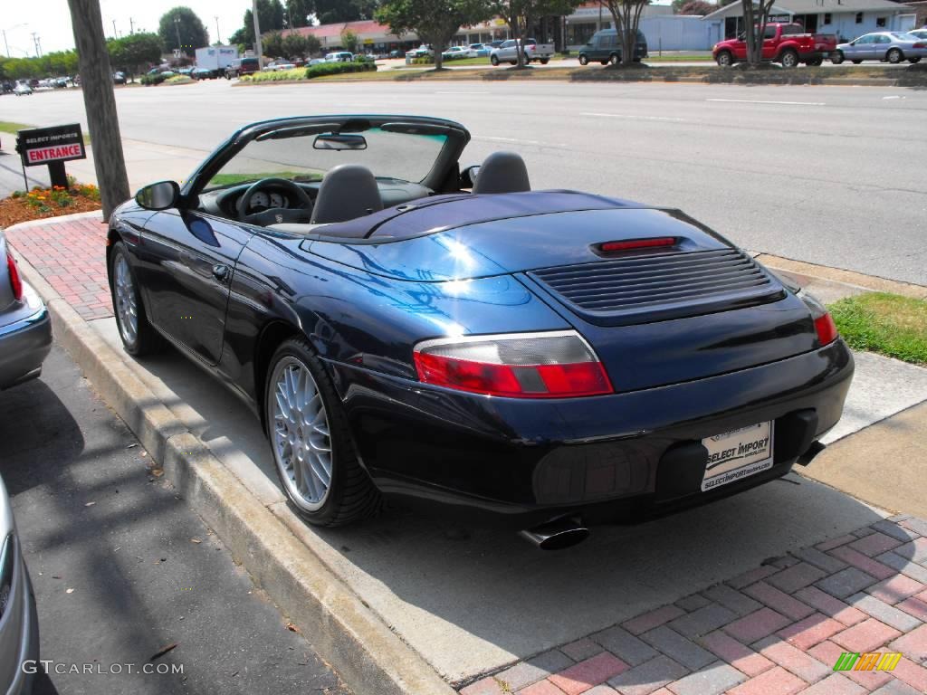 1999 911 Carrera Cabriolet - Ocean Blue Metallic / Graphite Grey photo #8