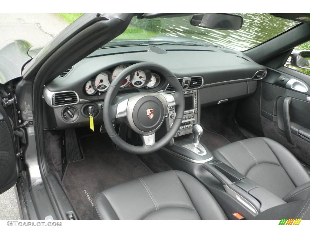 2008 911 Carrera S Cabriolet - Meteor Grey Metallic / Black photo #10