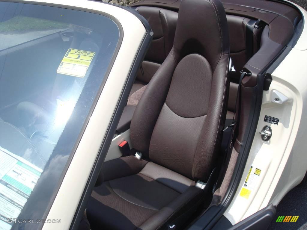 2009 911 Carrera S Cabriolet - Cream White / Cocoa Natural Leather photo #16