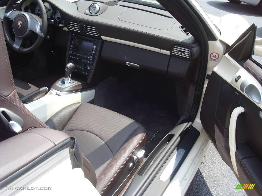 2009 911 Carrera S Cabriolet - Cream White / Cocoa Natural Leather photo #17
