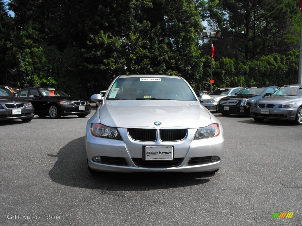 2006 3 Series 325i Sedan - Titanium Silver Metallic / Black photo #4
