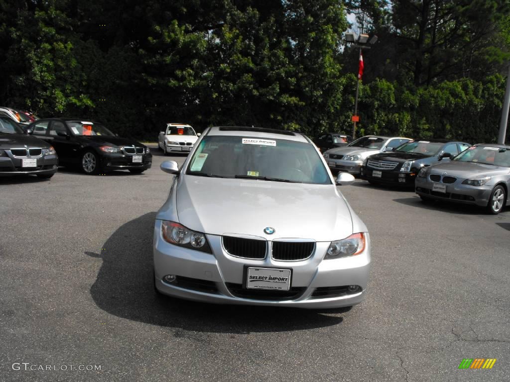 2006 3 Series 325i Sedan - Titanium Silver Metallic / Black photo #5