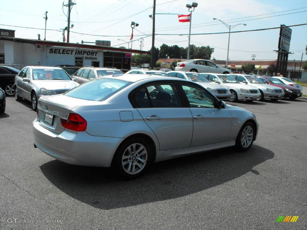 2006 3 Series 325i Sedan - Titanium Silver Metallic / Black photo #9