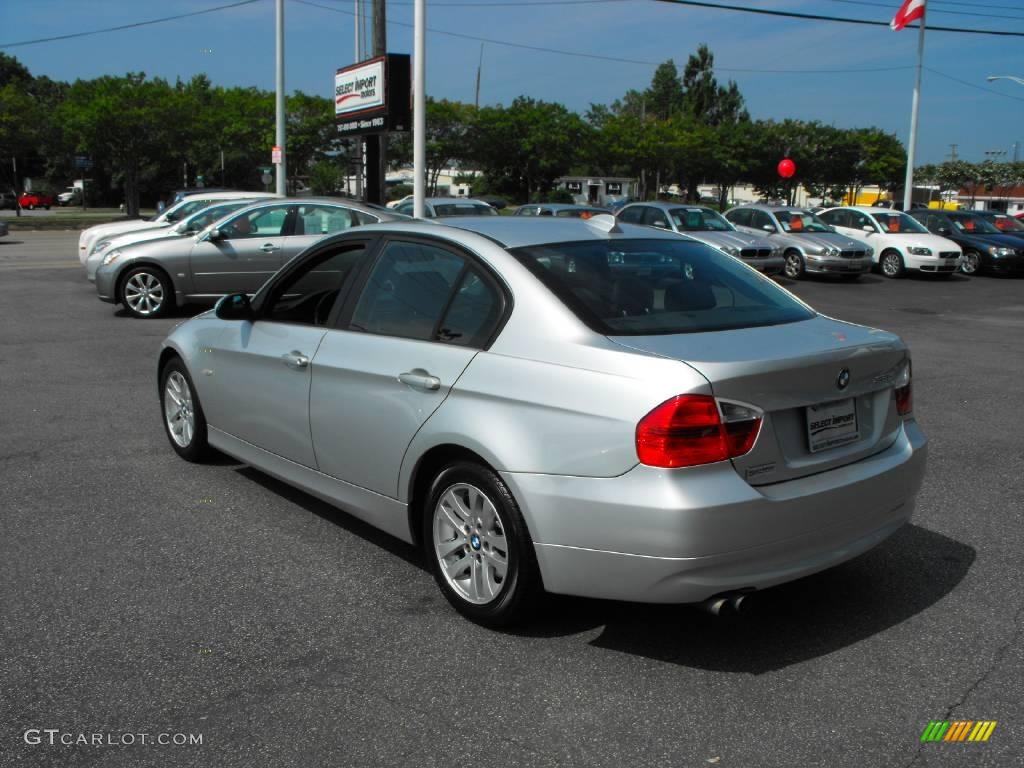 2006 3 Series 325i Sedan - Titanium Silver Metallic / Black photo #12