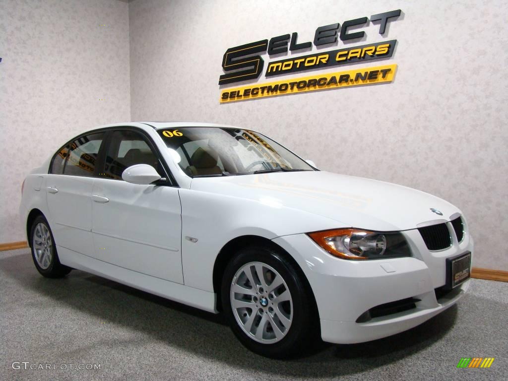 2006 3 Series 325xi Sedan - Alpine White / Beige photo #3