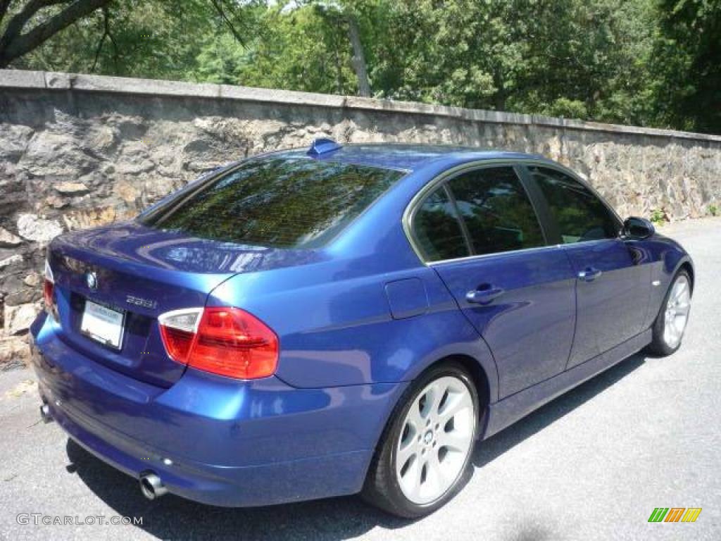2007 3 Series 335i Sedan - Montego Blue Metallic / Black photo #4