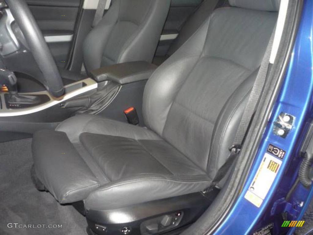2007 3 Series 335i Sedan - Montego Blue Metallic / Black photo #7
