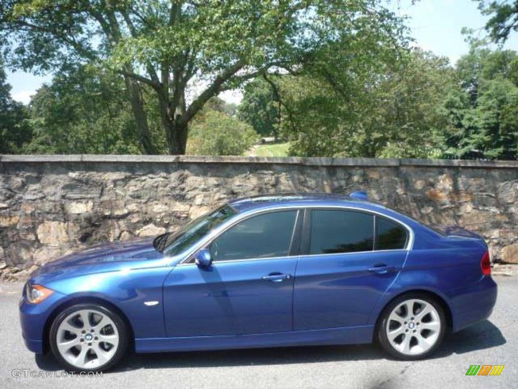 2007 3 Series 335i Sedan - Montego Blue Metallic / Black photo #12
