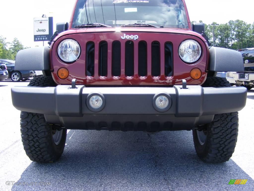 2009 Wrangler X 4x4 - Red Rock Crystal Pearl Coat / Dark Khaki/Medium Khaki photo #3