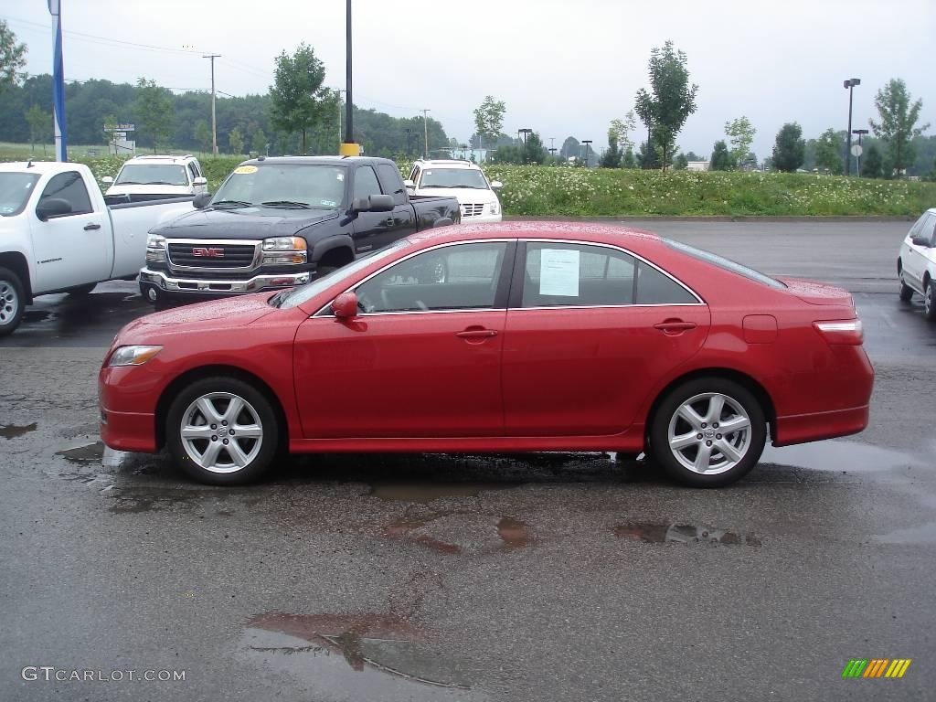 2008 Camry SE - Barcelona Red Metallic / Dark Charcoal photo #7