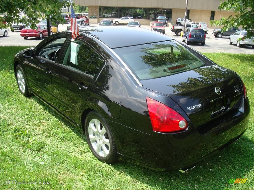 2007 Maxima 3.5 SL - Super Black / Charcoal photo #9