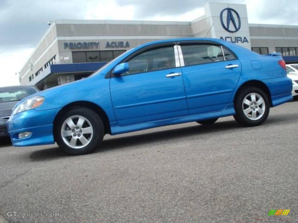 2007 Corolla S - Speedway Blue Metallic / Dark Charcoal photo #2