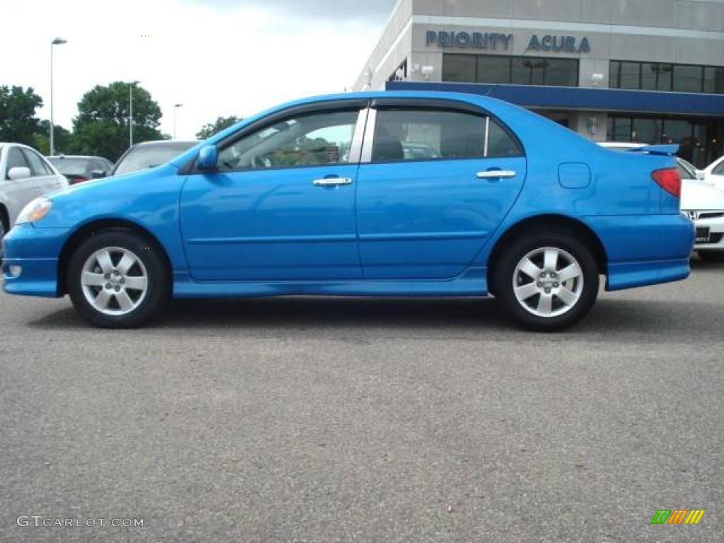 2007 Corolla S - Speedway Blue Metallic / Dark Charcoal photo #3
