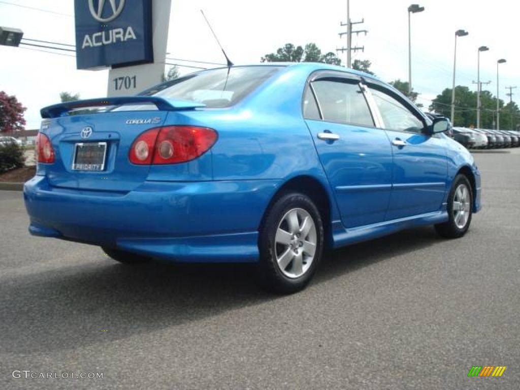 2007 Corolla S - Speedway Blue Metallic / Dark Charcoal photo #6