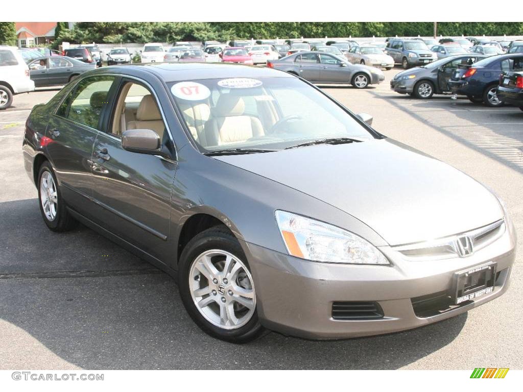 2007 Accord EX Sedan - Carbon Bronze Pearl / Ivory photo #3