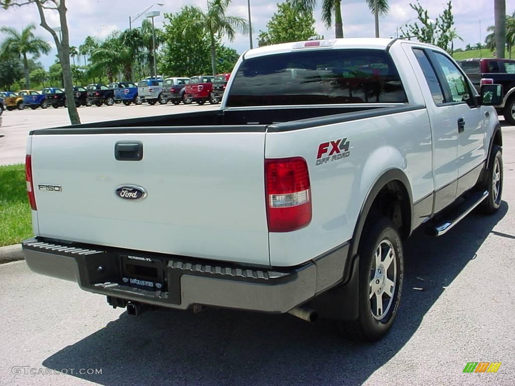 2006 F150 FX4 SuperCab 4x4 - Oxford White / Black/Medium Flint photo #3