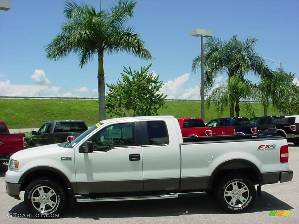 2006 F150 FX4 SuperCab 4x4 - Oxford White / Black/Medium Flint photo #7