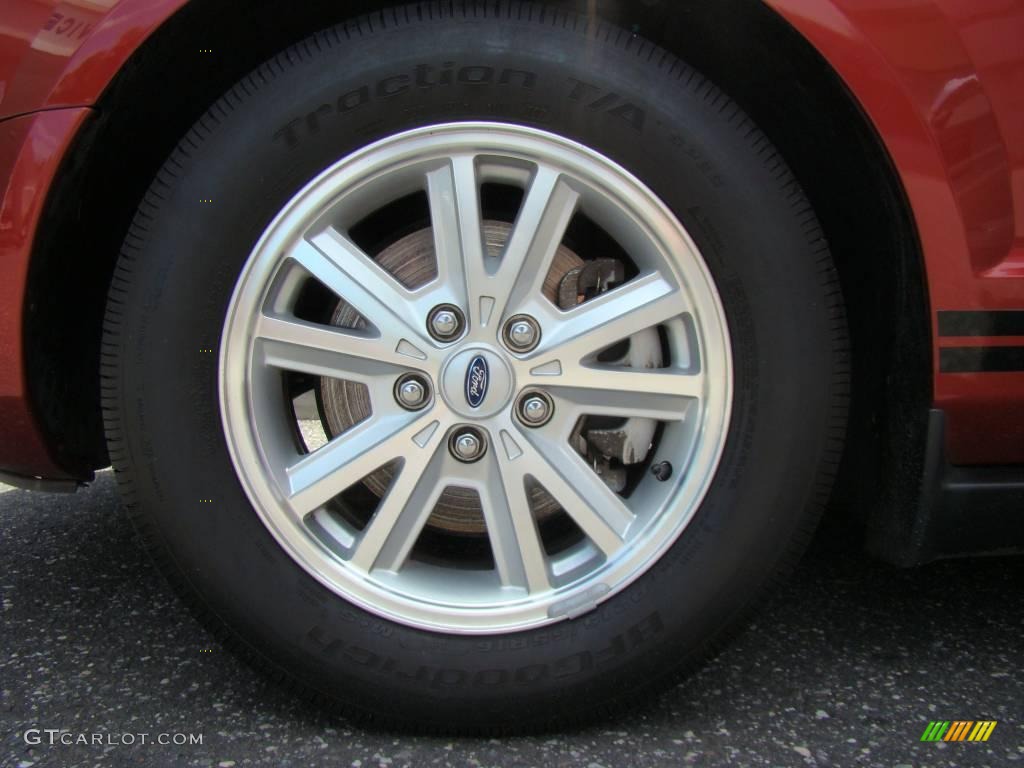 2007 Mustang V6 Deluxe Coupe - Redfire Metallic / Light Graphite photo #6