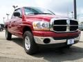 2006 Inferno Red Crystal Pearl Dodge Ram 1500 SLT Quad Cab 4x4  photo #8