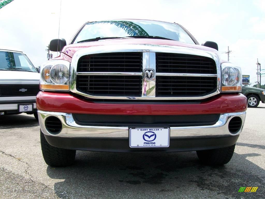 2006 Ram 1500 SLT Quad Cab 4x4 - Inferno Red Crystal Pearl / Medium Slate Gray photo #9