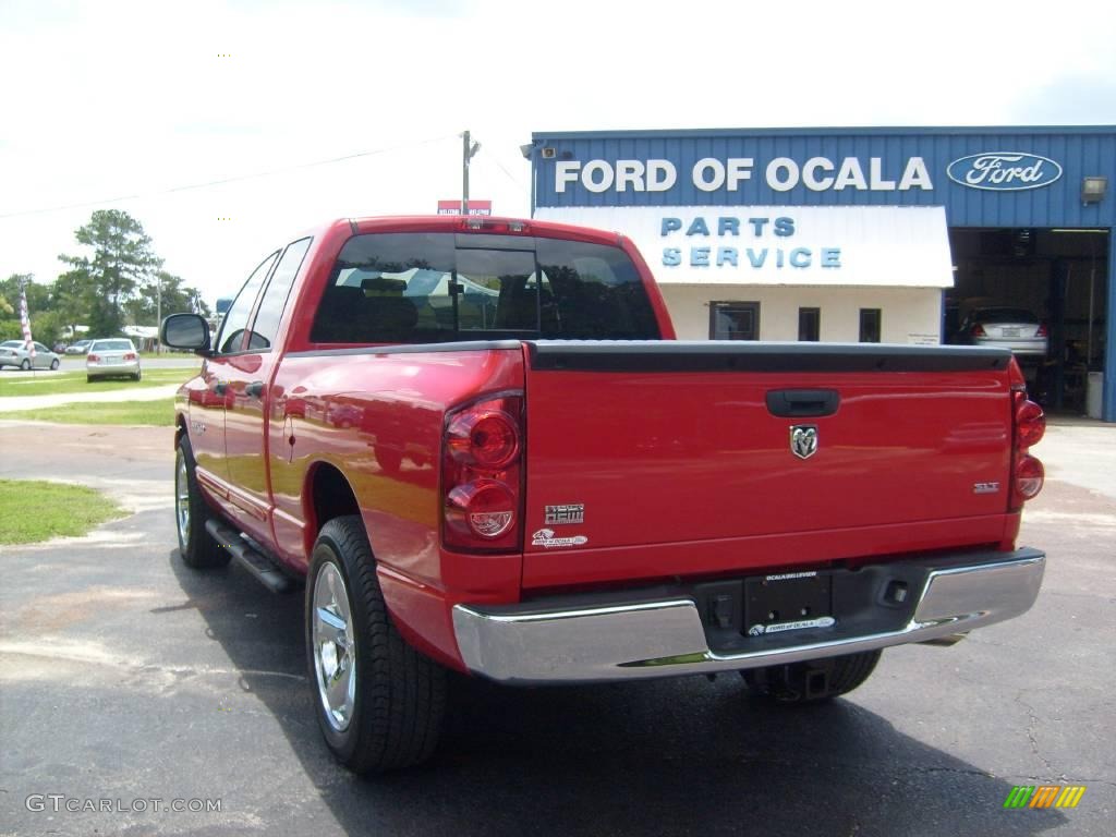 2007 Ram 1500 Thunder Road Quad Cab - Flame Red / Medium Slate Gray photo #5