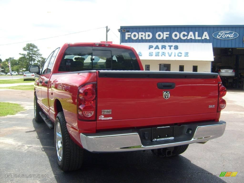 2007 Ram 1500 Thunder Road Quad Cab - Flame Red / Medium Slate Gray photo #13