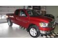 2007 Inferno Red Crystal Pearl Dodge Ram 1500 Big Horn Edition Quad Cab 4x4  photo #11