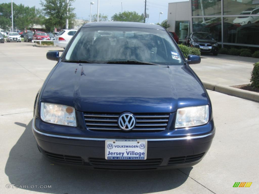 2004 Jetta GLS 1.8T Sedan - Galactic Blue Metallic / Grey photo #4