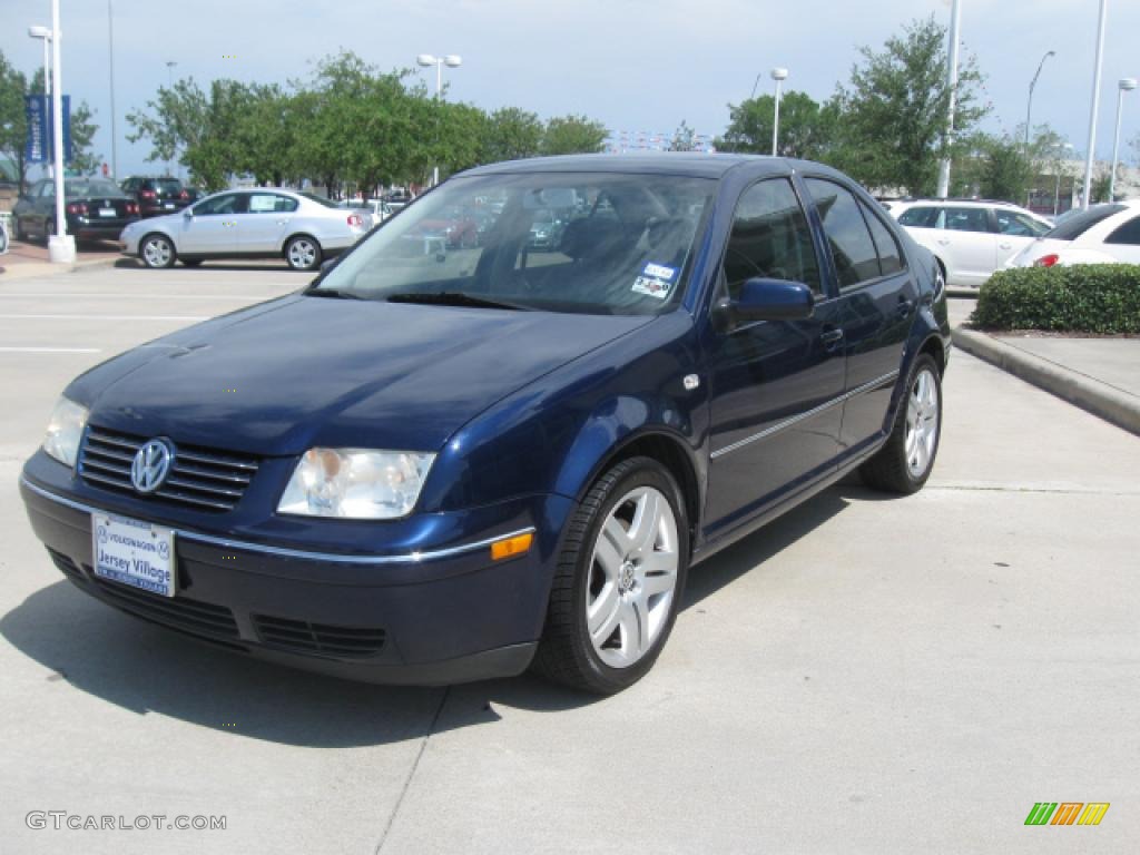 2004 Jetta GLS 1.8T Sedan - Galactic Blue Metallic / Grey photo #5