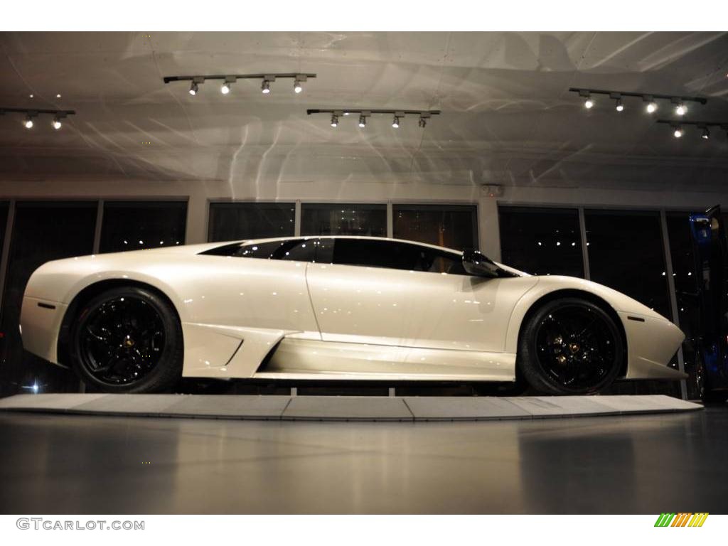 2008 Murcielago LP640 Coupe - Bianco Isis (Pearl White) / Nero Perseus photo #7