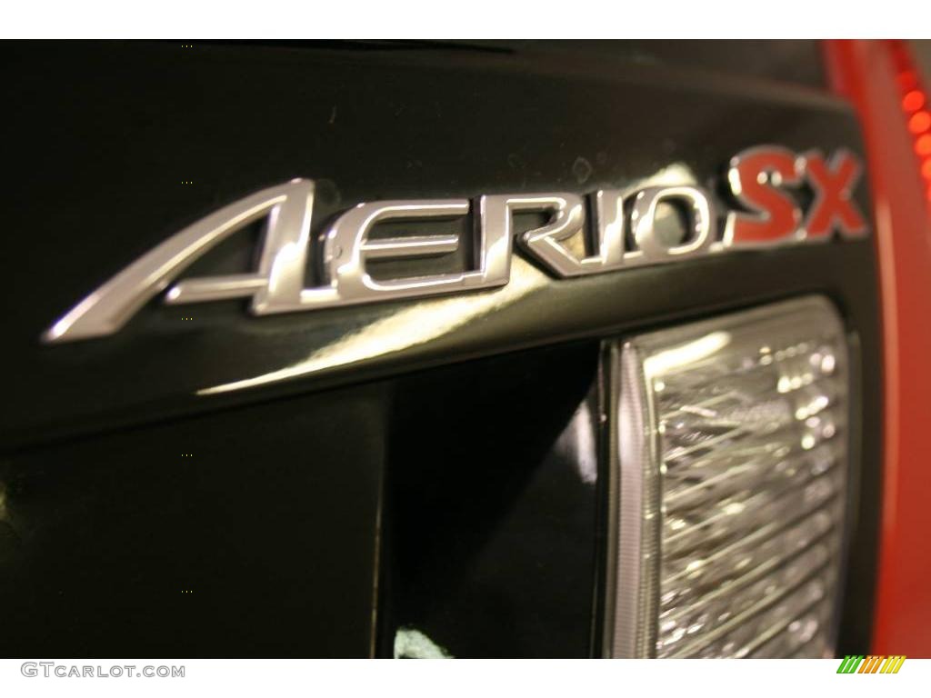 2002 Aerio SX Sport Wagon - Bright Red / Black photo #20