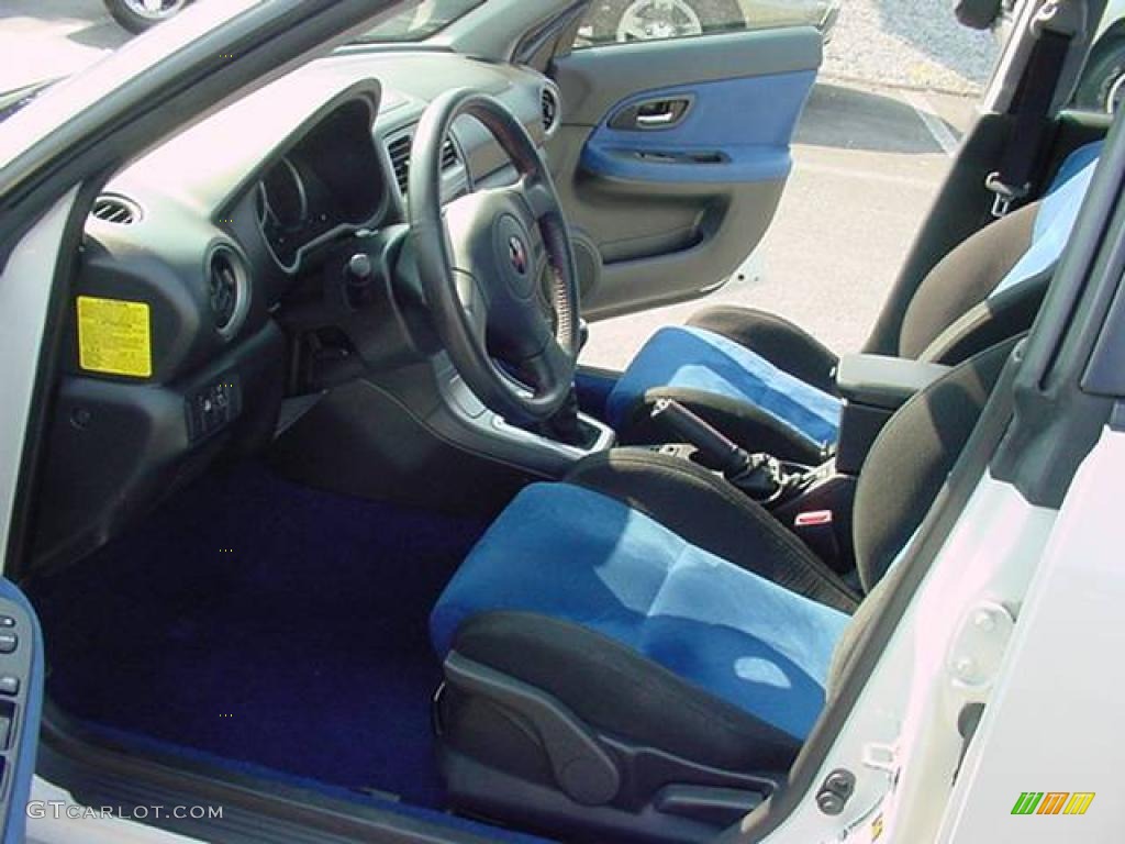 2007 Impreza WRX STi - Satin White Pearl / Blue Alcantara photo #7