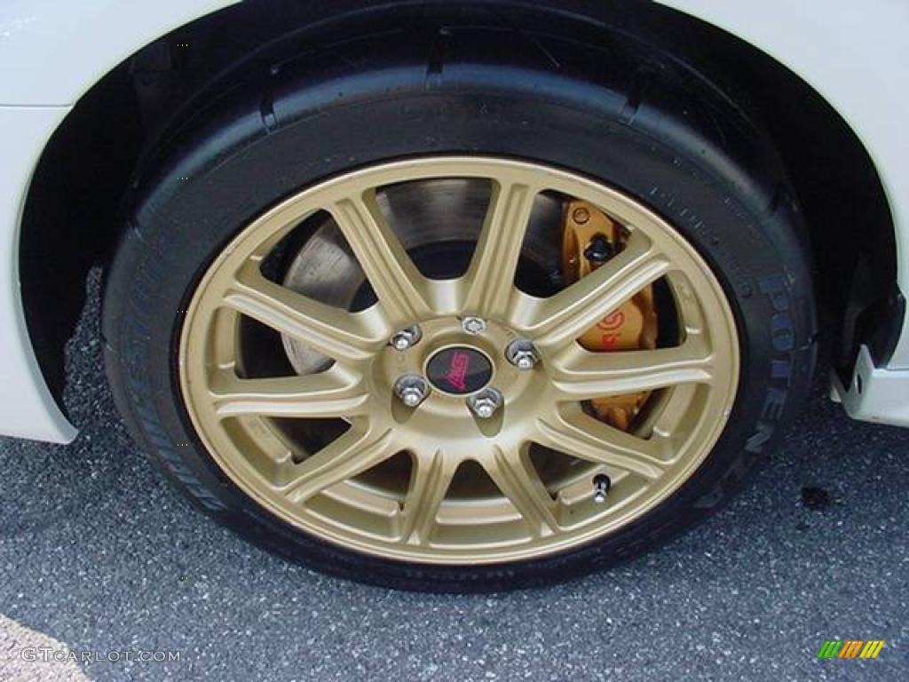 2007 Impreza WRX STi - Satin White Pearl / Blue Alcantara photo #11