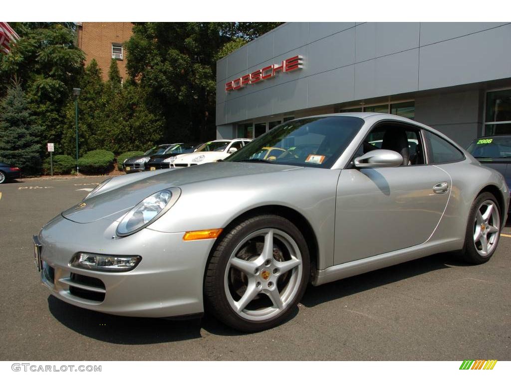 2005 911 Carrera Coupe - Arctic Silver Metallic / Black photo #1