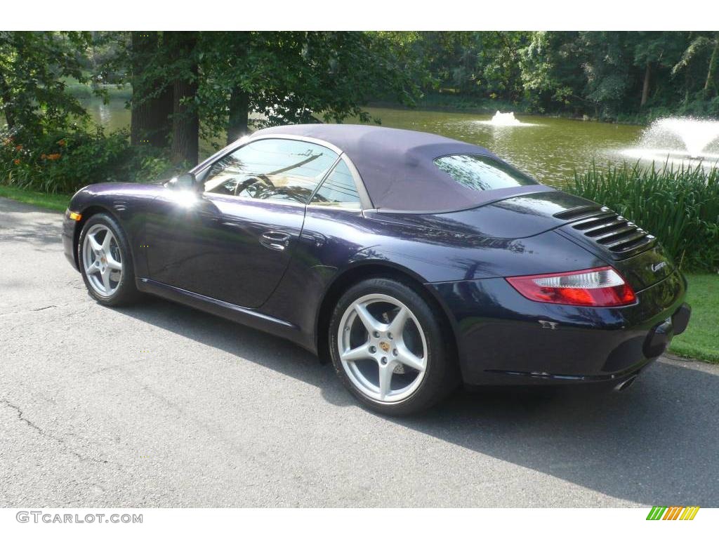 2008 911 Carrera Cabriolet - Midnight Blue Metallic / Sand Beige photo #4