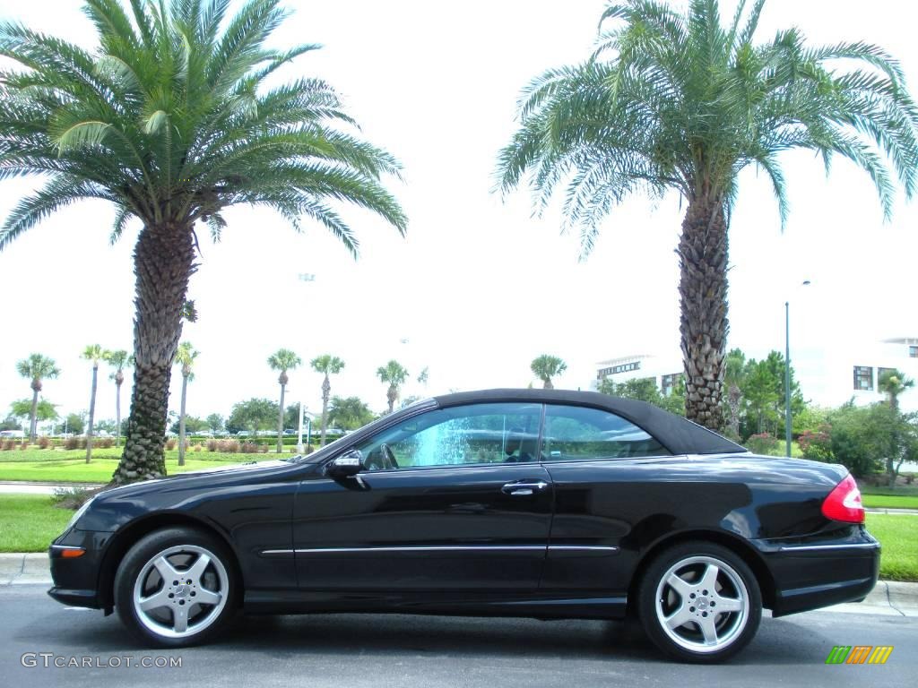 2004 CLK 500 Cabriolet - Black / Charcoal photo #1