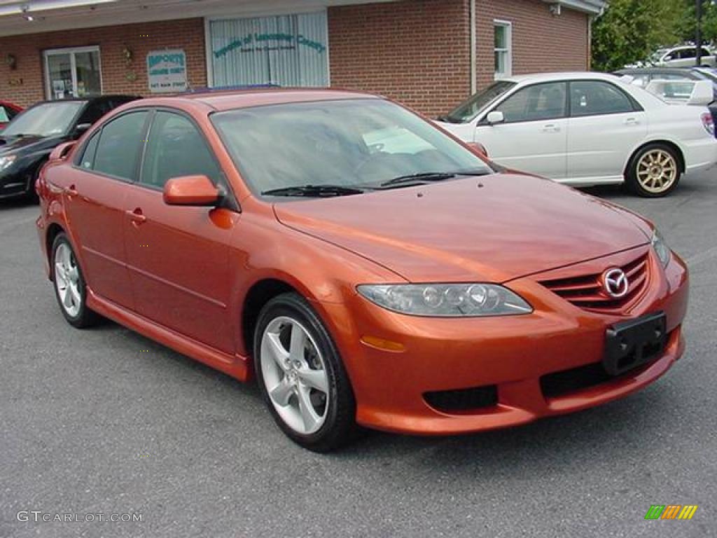 2005 MAZDA6 i Sport Hatchback - Blazing Copper Metallic / Black photo #1