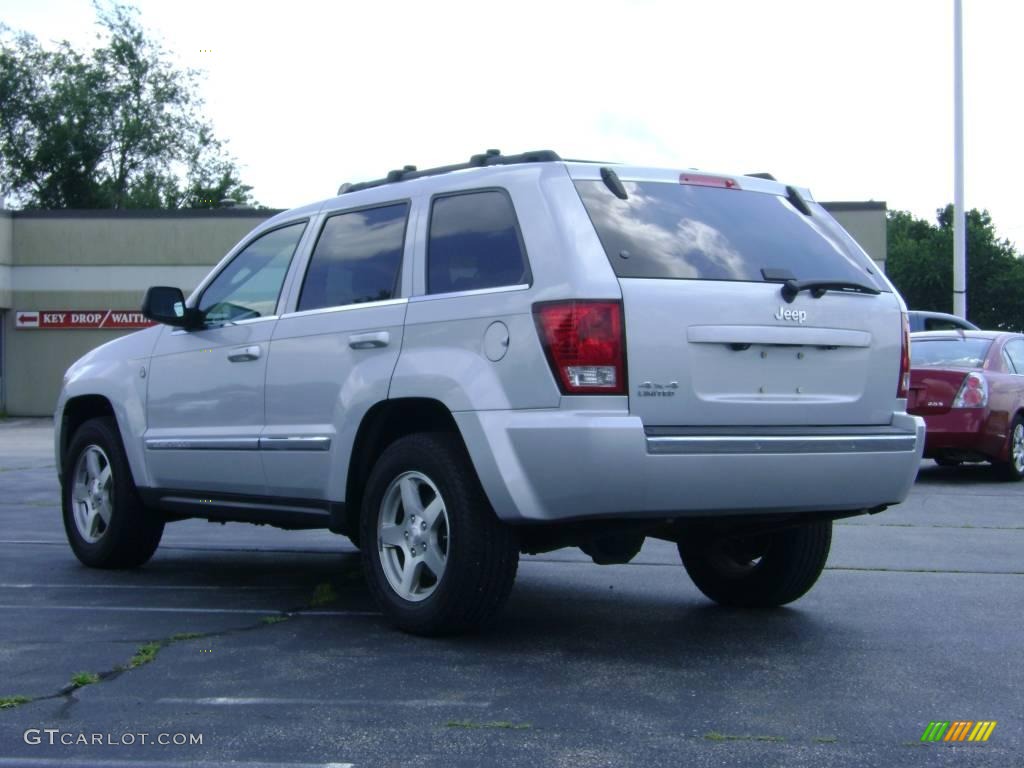 2007 Grand Cherokee Limited 4x4 - Bright Silver Metallic / Medium Slate Gray photo #5