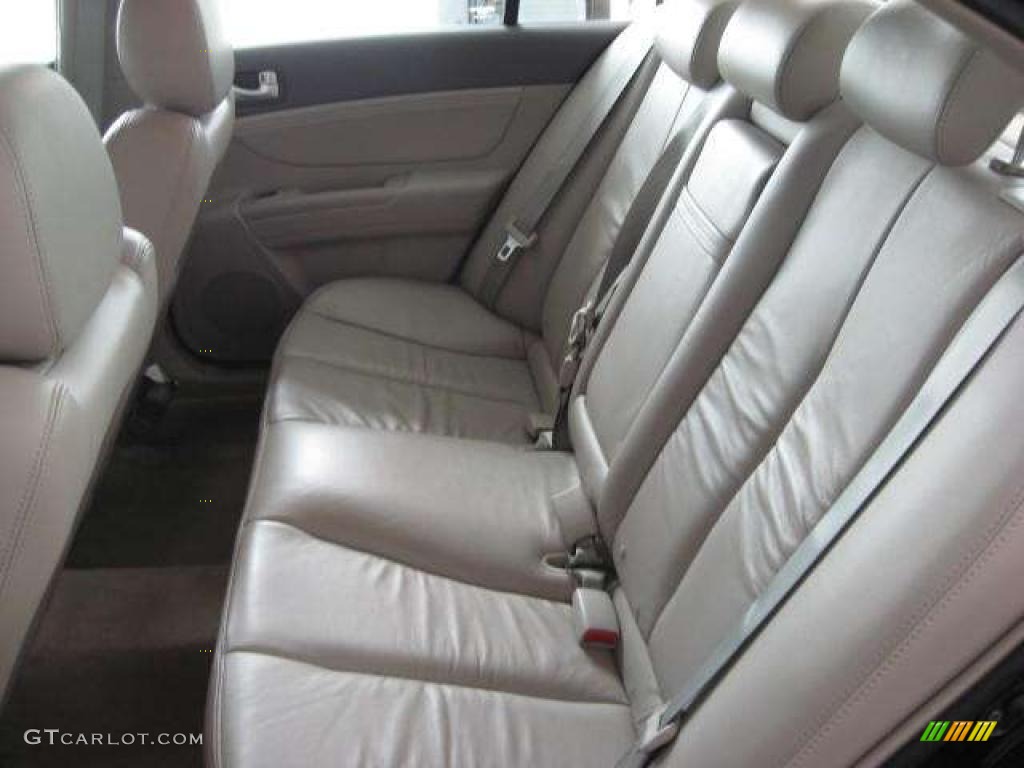 2008 Sonata Limited - Ebony Black / Beige photo #12