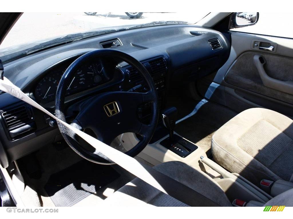 1991 Accord EX Sedan - Granada Black Pearl / Beige photo #7