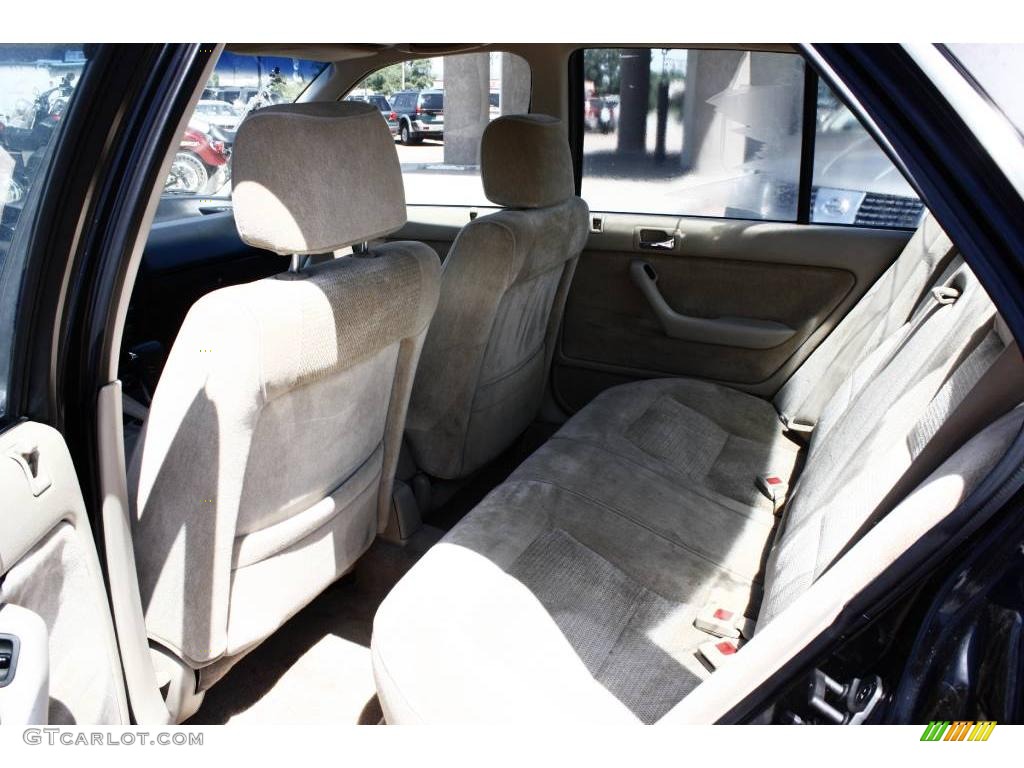 1991 Accord EX Sedan - Granada Black Pearl / Beige photo #12