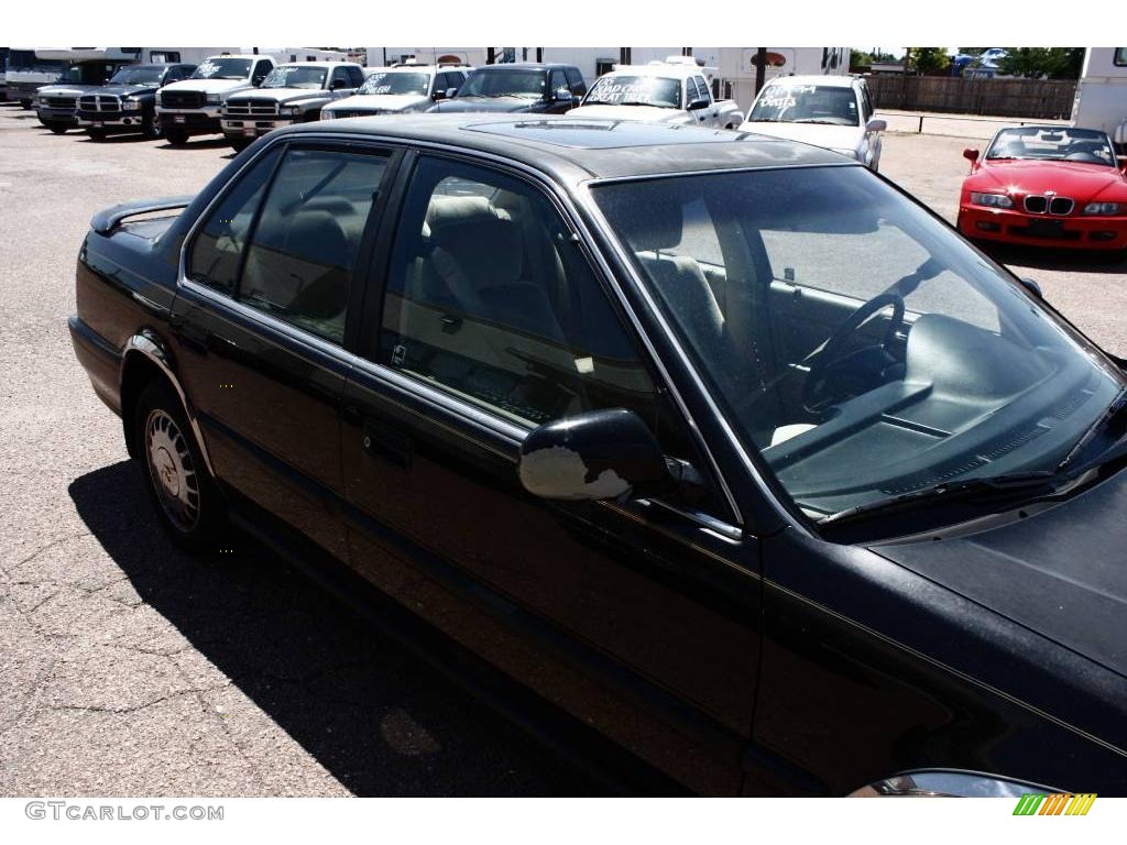 1991 Accord EX Sedan - Granada Black Pearl / Beige photo #15
