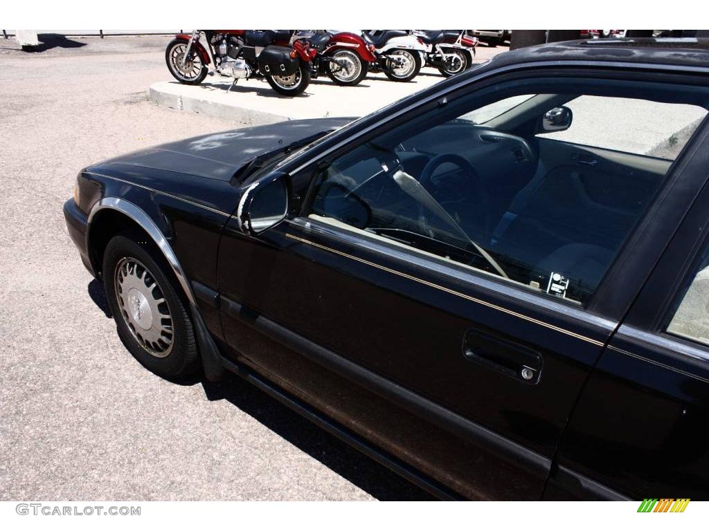 1991 Accord EX Sedan - Granada Black Pearl / Beige photo #18