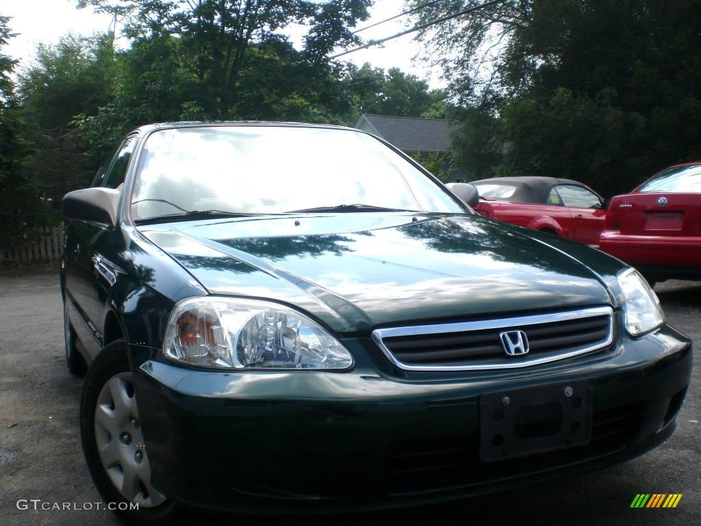 2000 Civic VP Sedan - Clover Green Pearl / Beige photo #44