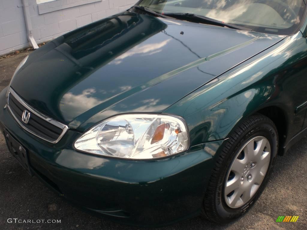 2000 Civic VP Sedan - Clover Green Pearl / Beige photo #50